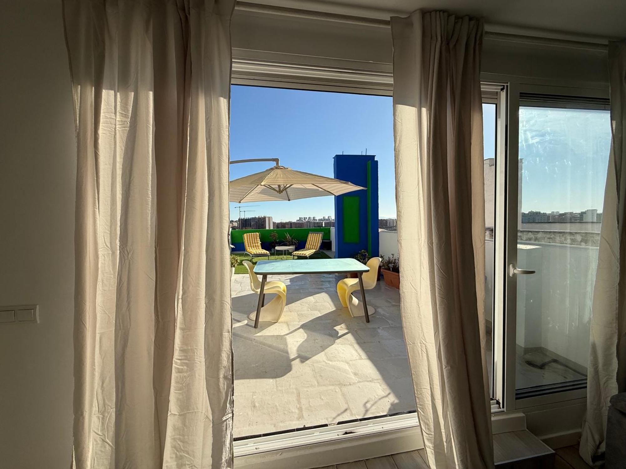 Petite Penthouse With The Sunniest Terrace In Valencia Apartment Bagian luar foto